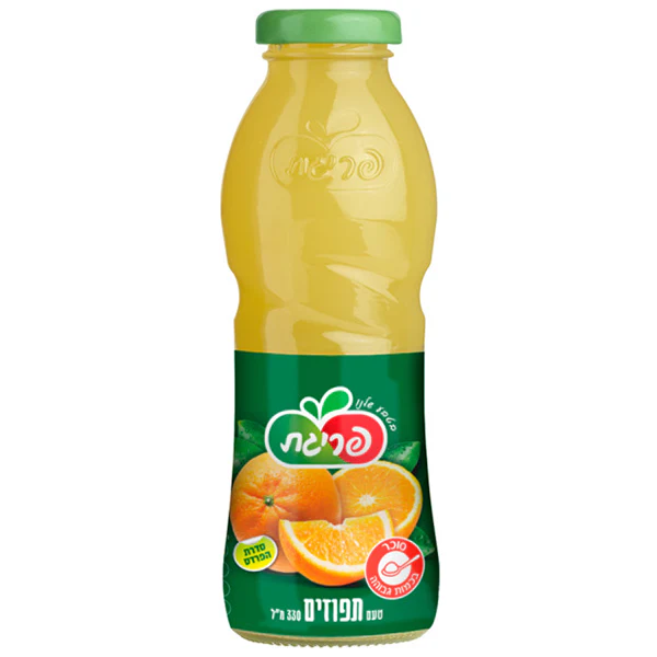 פריגת תפוזים בקבוק זכוכית 330 מ"ל
